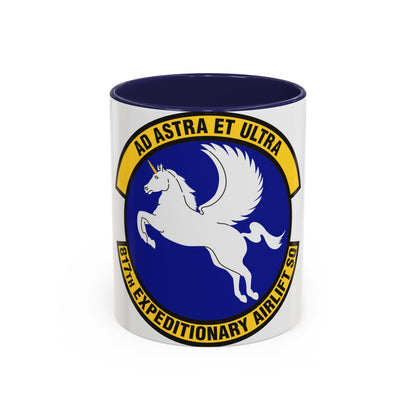 817th Expeditionary Airlift Squadron (U.S. Air Force) Accent Coffee Mug