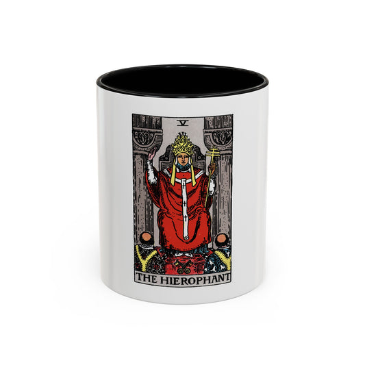 The Hierophant (Tarot Card) Accent Coffee Mug