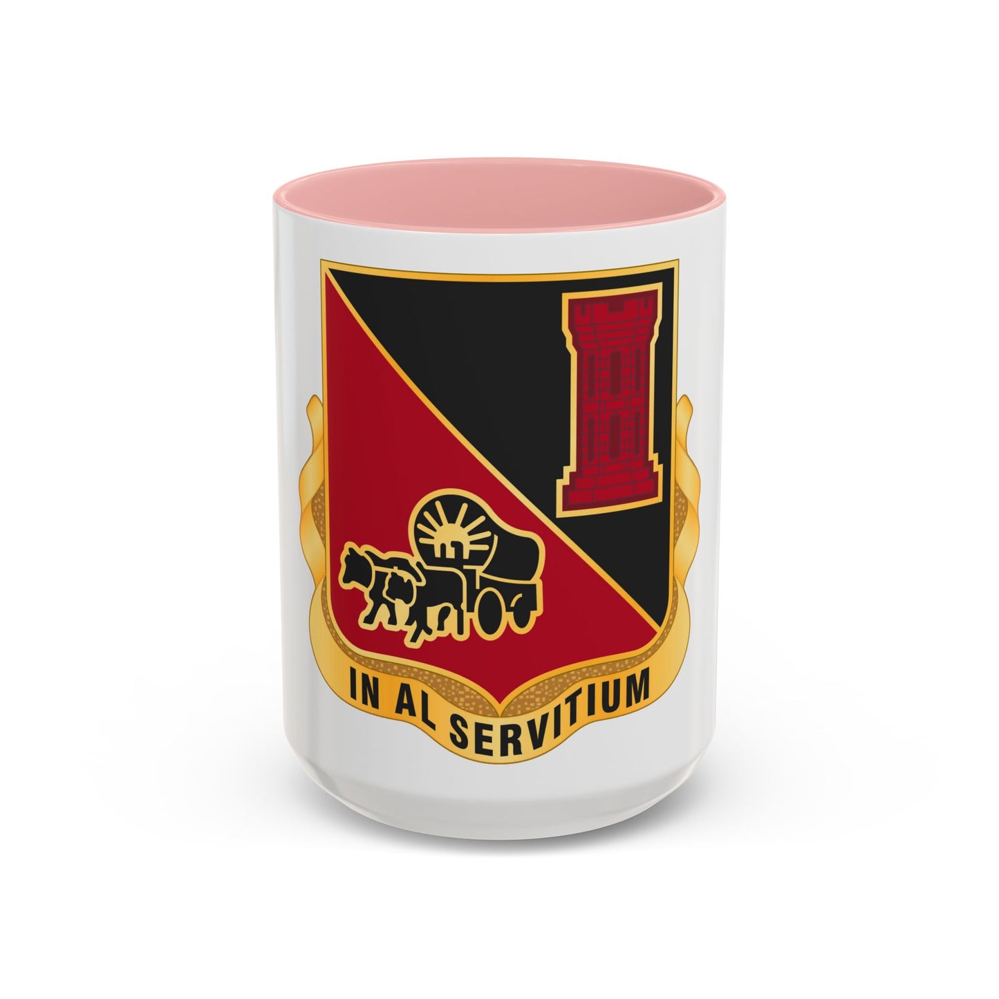 128 Engineer Battalion Nebraska National Guard (U.S. Army) Accent Coffee Mug