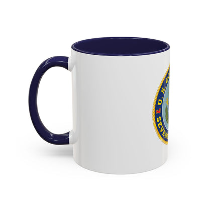 USCG Seventh District (U.S. Coast Guard) Accent Coffee Mug