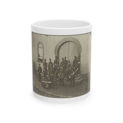 Band Of 9th & 10th Veterans Reserve Corps, Wash. D.C. Apr. 1865 (U.S. Civil War) White Coffee Mug