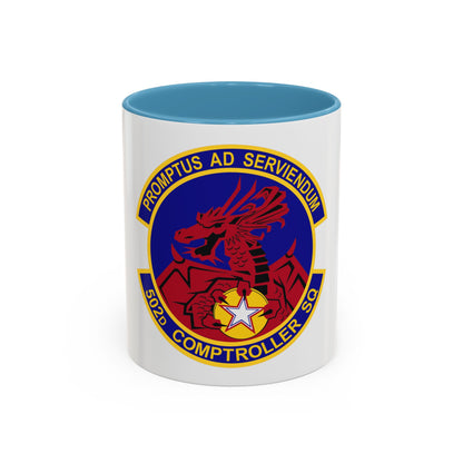 502d Comptroller Squadron (U.S. Air Force) Accent Coffee Mug
