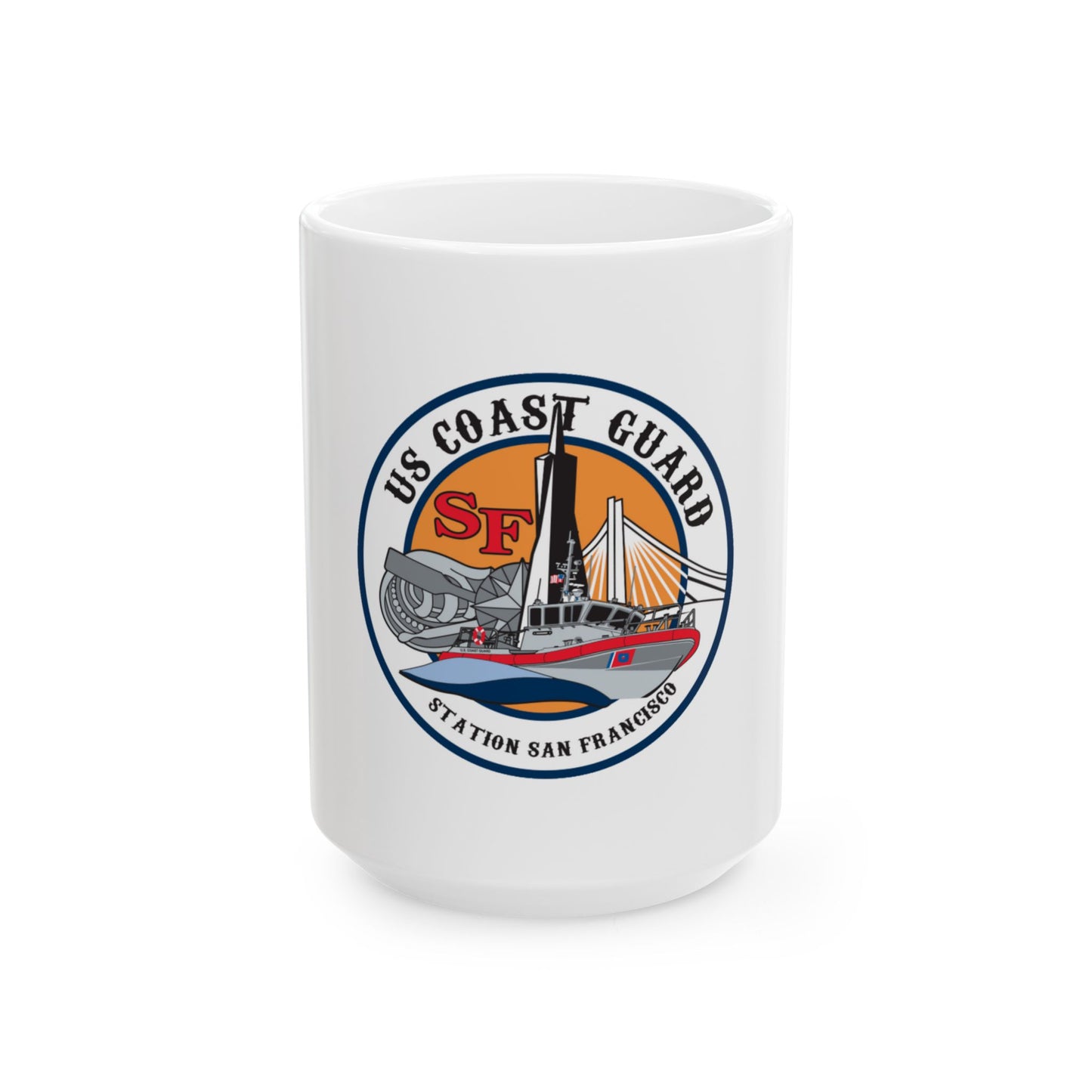 USCGS San Francisco Station (U.S. Coast Guard) White Coffee Mug