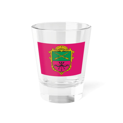 Flag of Zaporizhzhia Ukraine - Shot Glass 1.5oz