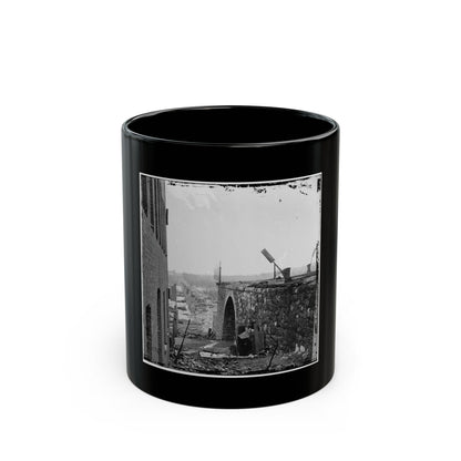 Richmond, Va. Ruins Of Richmond & Petersburg Railroad Bridge (U.S. Civil War) Black Coffee Mug