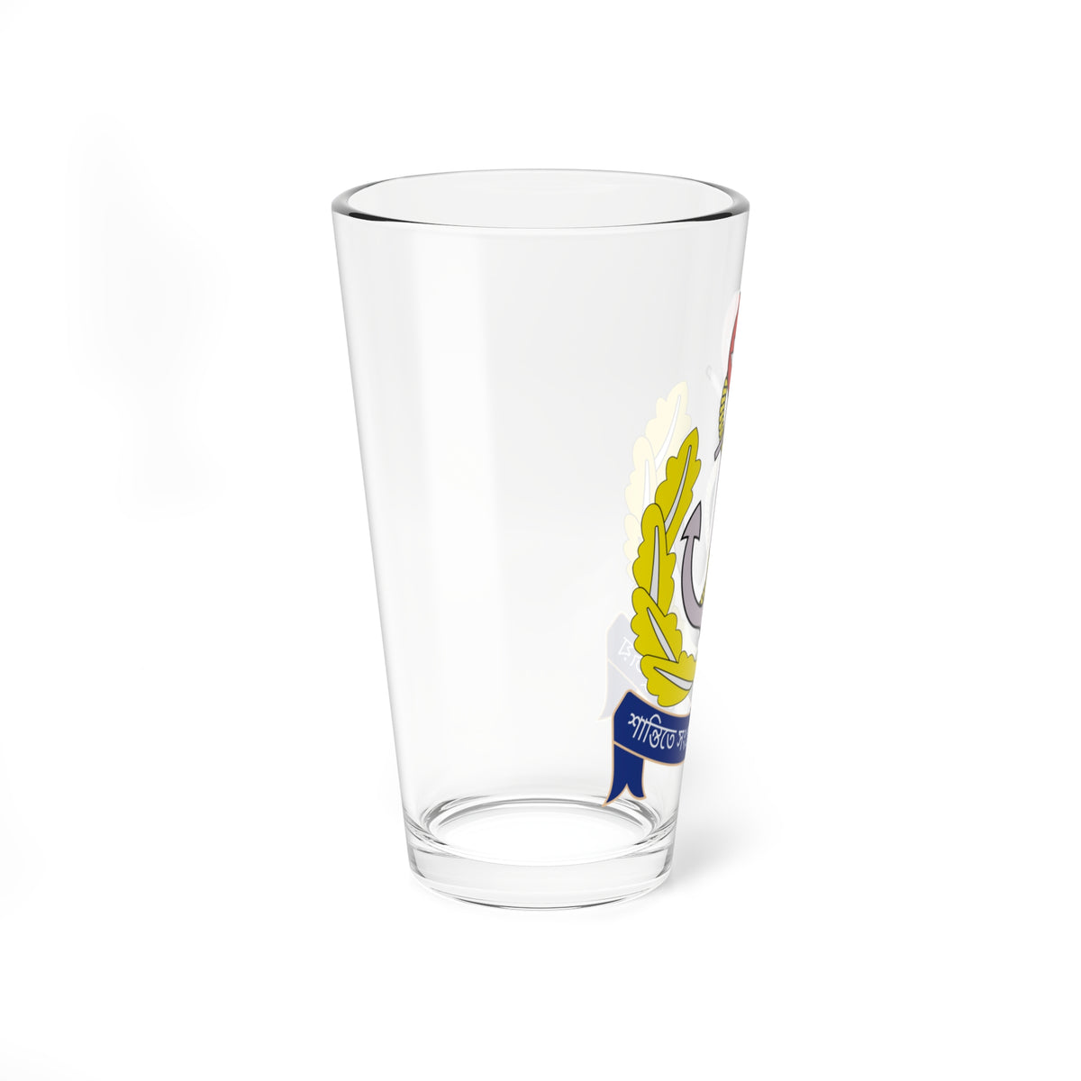 বলদশ নবহনর মনগরম (Bangladesh) (Coat of Arms) Pint Glass 16oz