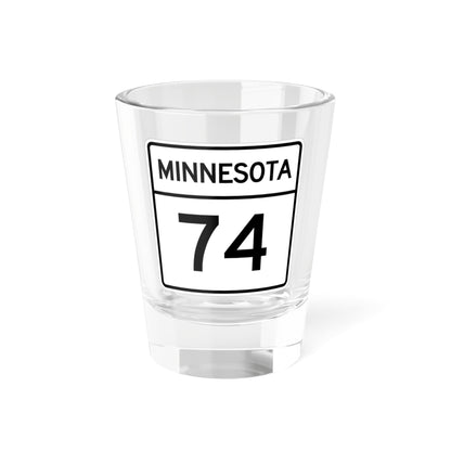 MN-74 1948 (Minnesota) (Road Sign) Shot Glass 1.5oz