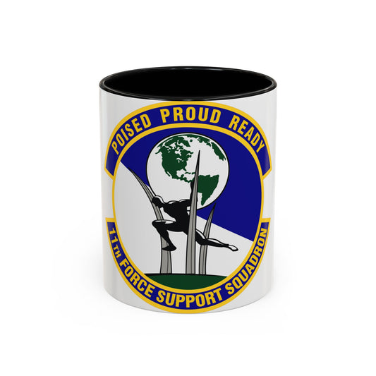 11 Force Support Squadron USAF (U.S. Air Force) Accent Coffee Mug