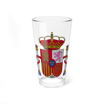 Escudo de España mazonado (Spain) (Coat of Arms) Pint Glass 16oz
