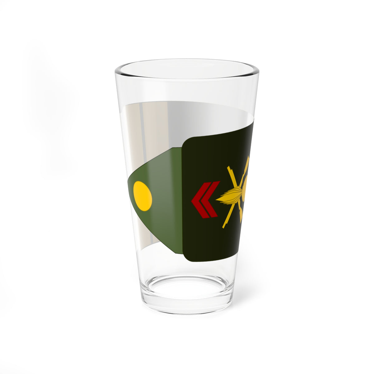 Army FRA OF 01A ROTATION INFANTRY (Military Rank) Pint Glass 16oz