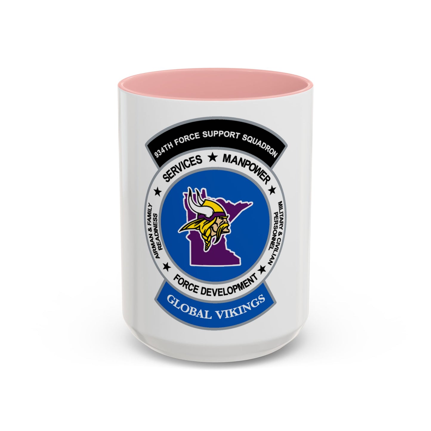 934th Force Support Sq. GLOBAL VIKINGS (U.S. Air Force) Accent Coffee Mug