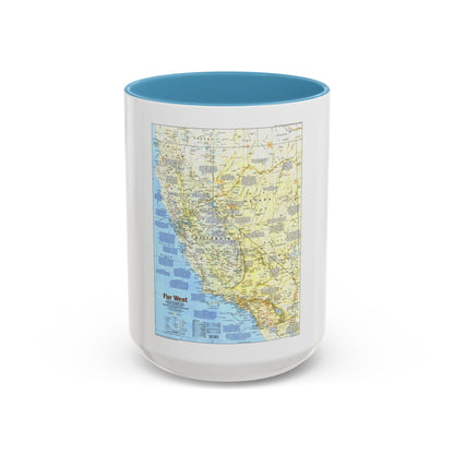 USA - Far West 1 (1984) (Map) Accent Coffee Mug