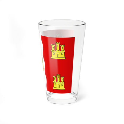 Drapeau fr departement Vienne (France) Pint Glass 16oz
