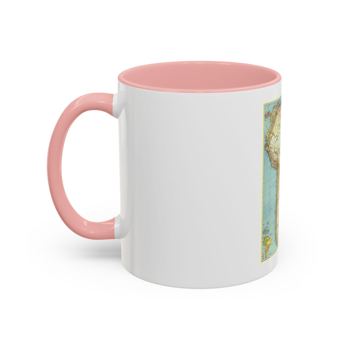 South America (1942) (Map) Accent Coffee Mug