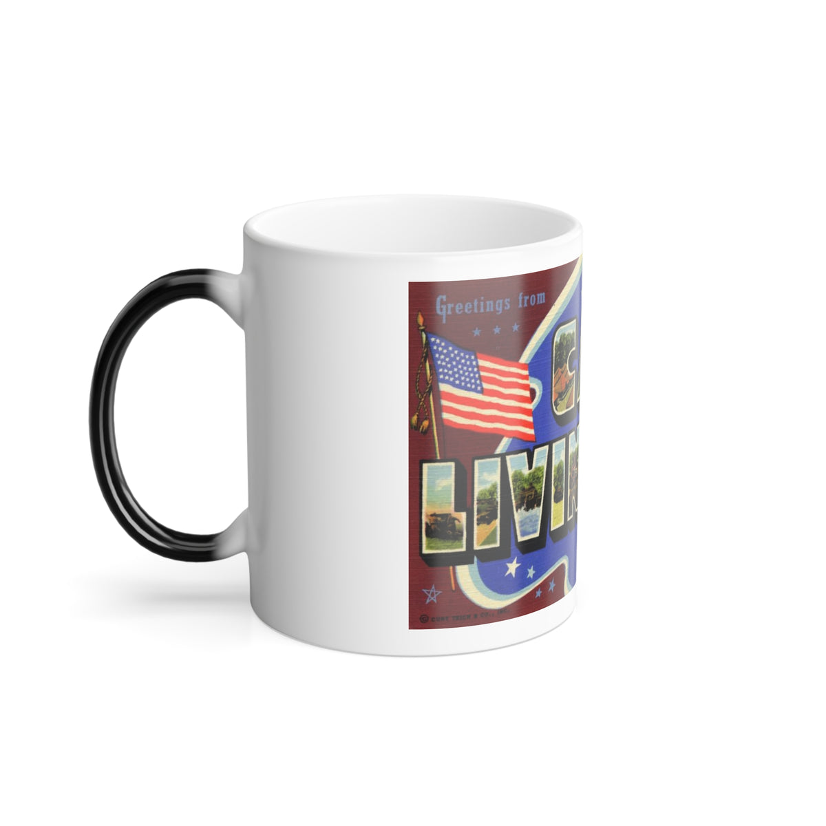 Greetings from Camp Livingston Louisiana (Greeting Postcards) Color Changing Mug 11oz