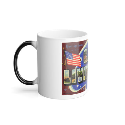Greetings from Camp Livingston Louisiana (Greeting Postcards) Color Changing Mug 11oz