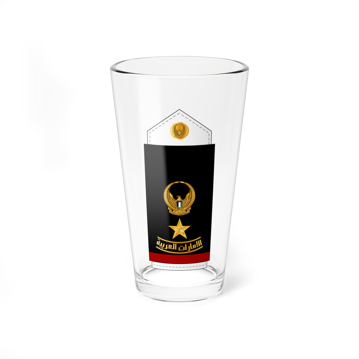 10 UAEN LTC (United Arab Emirates) (Military Rank) Pint Glass 16oz