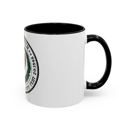 Seal of Worcester Massachusetts - Accent Coffee Mug