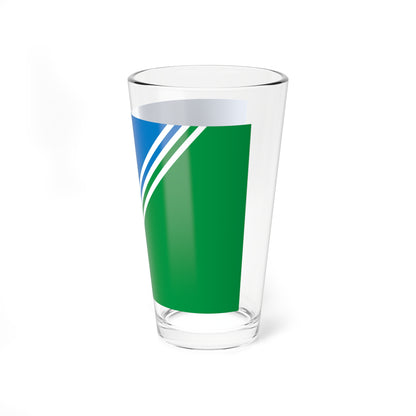 Flag of Yugorsk (Russia) Pint Glass 16oz