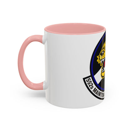 552nd Maintenance Operations Squadron (U.S. Air Force) Accent Coffee Mug