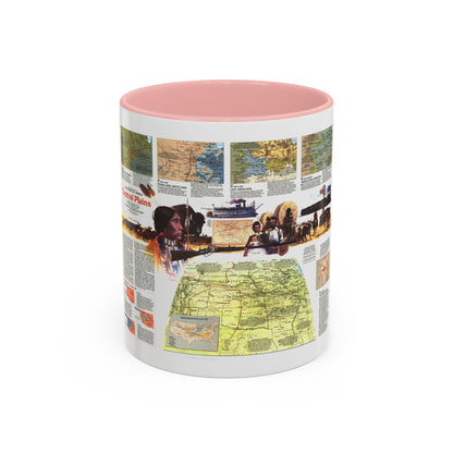 USA - Central Plains 2 (1985) (Map) Accent Coffee Mug