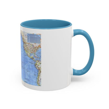 Pacific Ocean (1969) (Map) Accent Coffee Mug