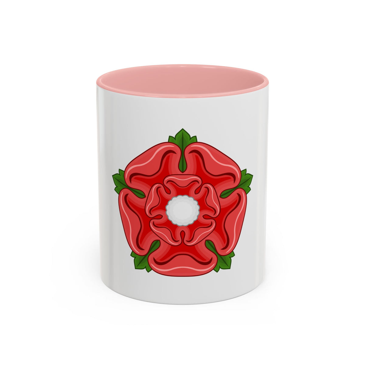 Red Rose Badge of Lancaster - Accent Coffee Mug