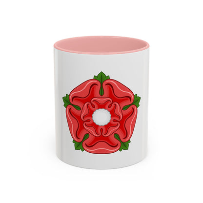 Red Rose Badge of Lancaster - Accent Coffee Mug