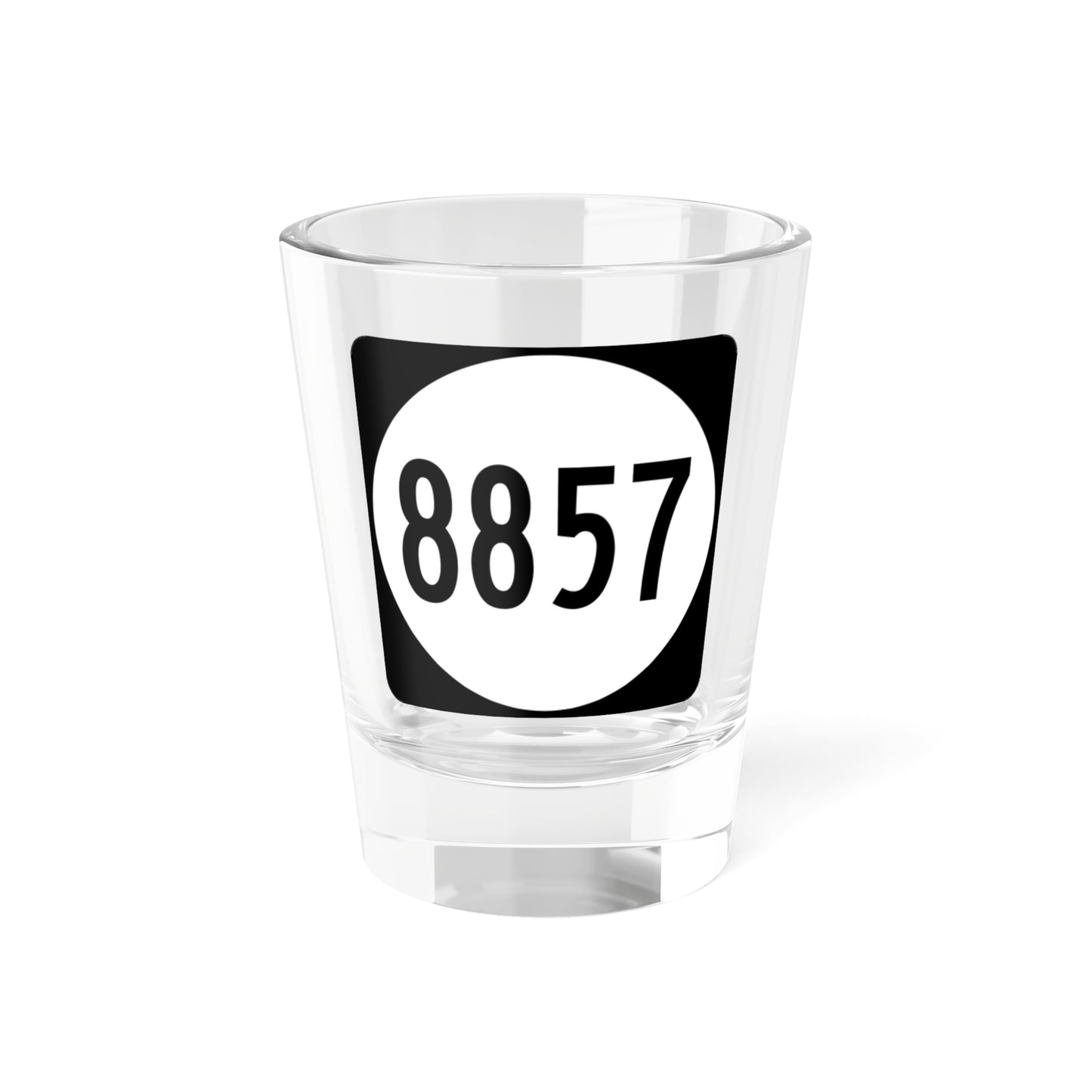 PR tertiary 8857 (Puerto Rico) (Road Sign) Shot Glass 1.5oz