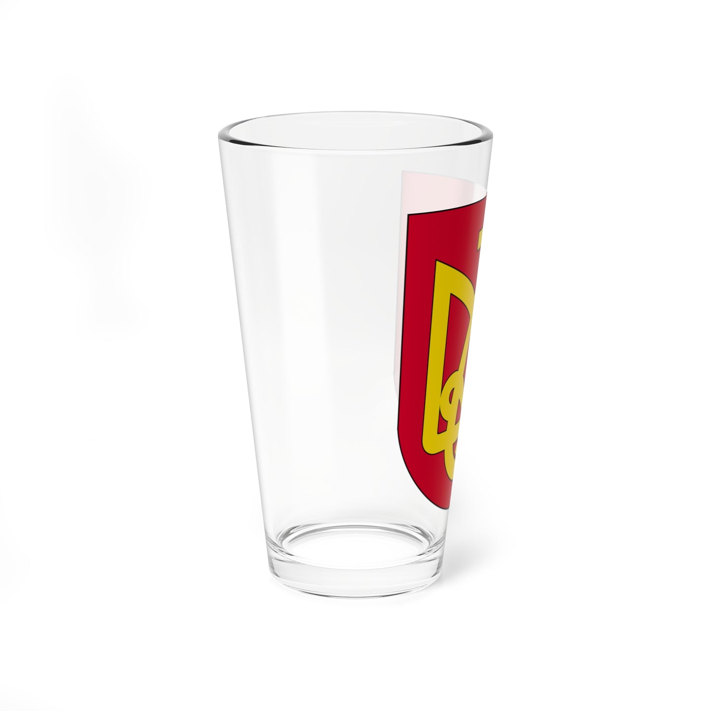 Coat of Arms of Zasłaŭje Belarus (Belarus) (Coat of Arms) Pint Glass 16oz