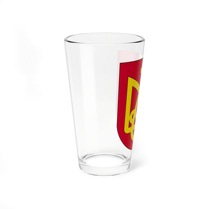 Coat of Arms of Zasłaŭje Belarus (Belarus) (Coat of Arms) Pint Glass 16oz