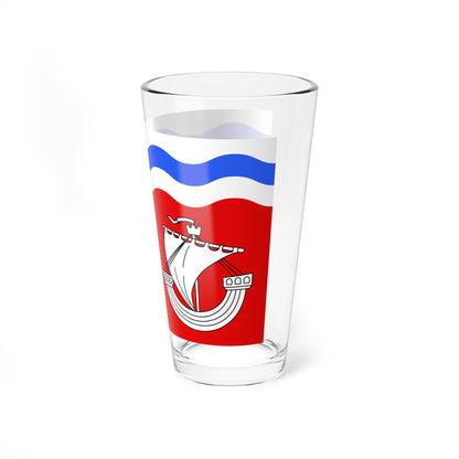 Drapeau fr departement Hauts-de-Seine (France) Pint Glass 16oz