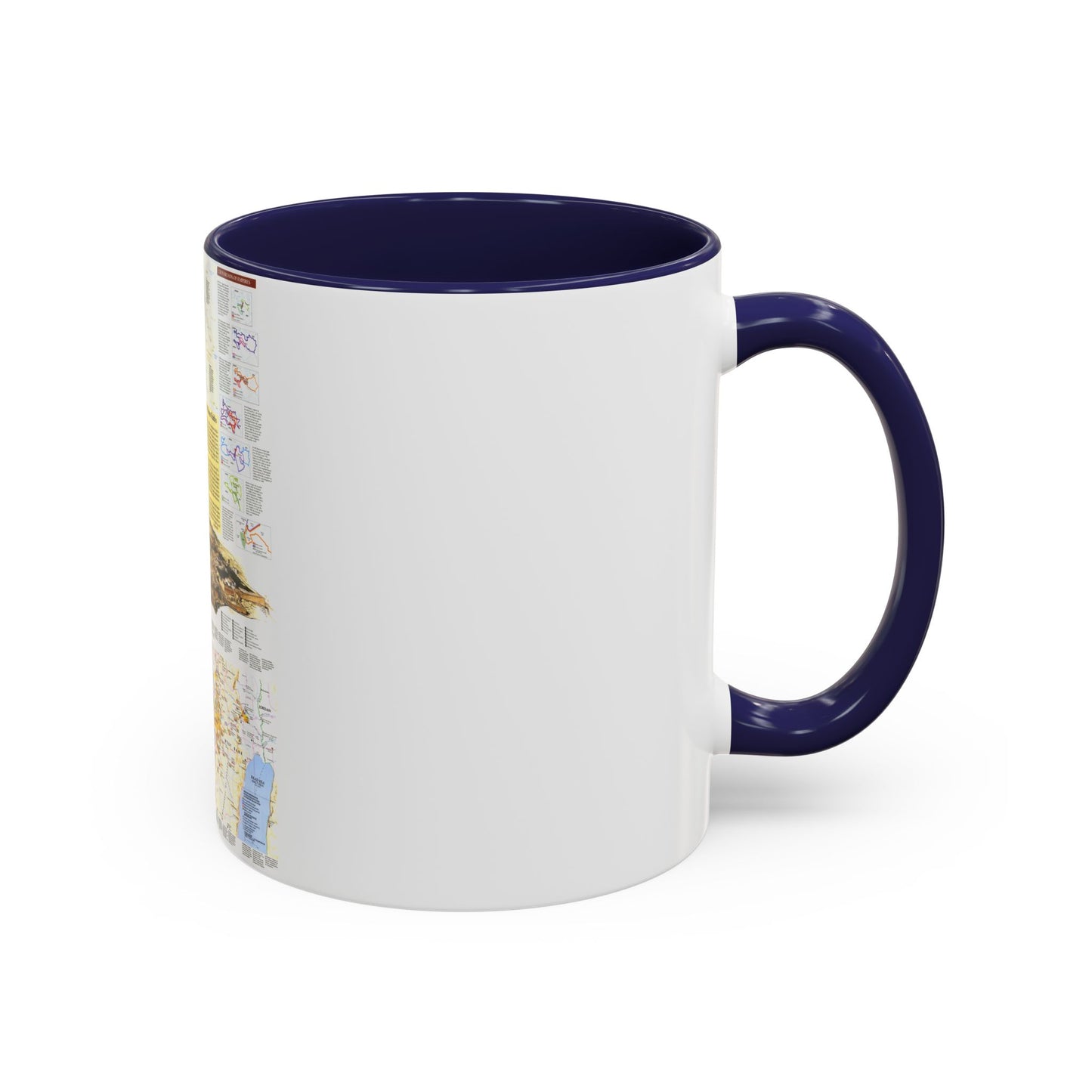 Middle East - Holy Land 2 (1989) (Map) Accent Coffee Mug