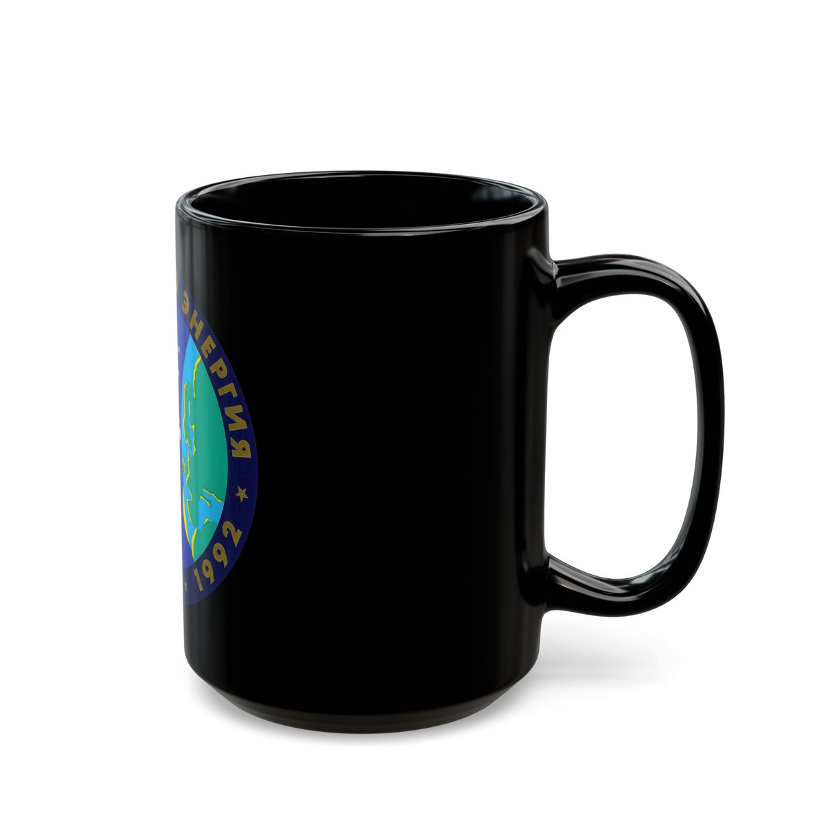 Soyuz TM-15 (Soyuz Programme) Black Coffee Mug