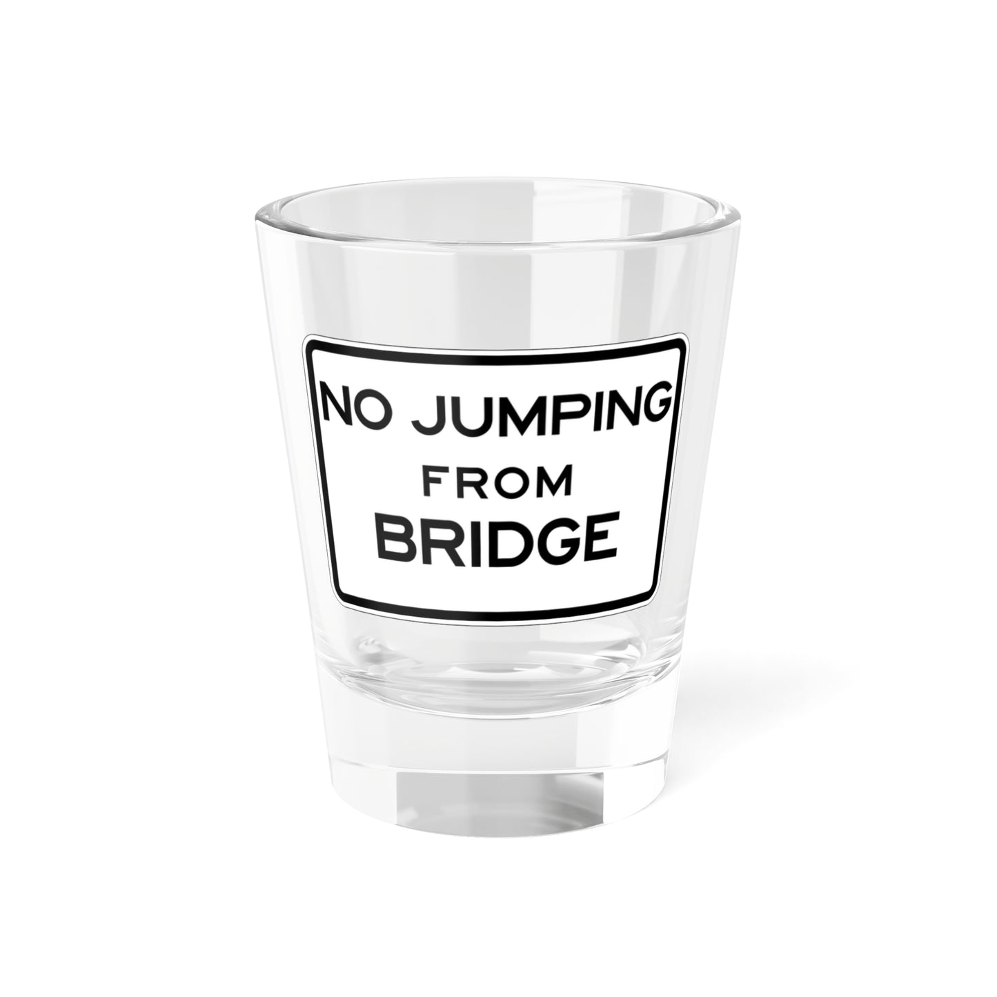 MUTCD-CA R23 Jumping (California) (Road Sign) Shot Glass 1.5oz