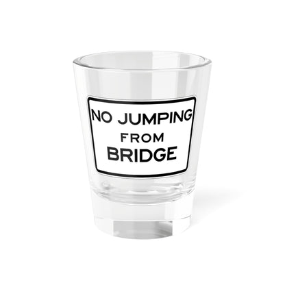 MUTCD-CA R23 Jumping (California) (Road Sign) Shot Glass 1.5oz