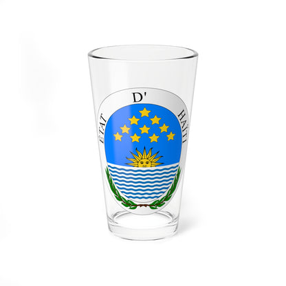 Seal of State of Haiti (Haiti) (Coat of Arms) Pint Glass 16oz
