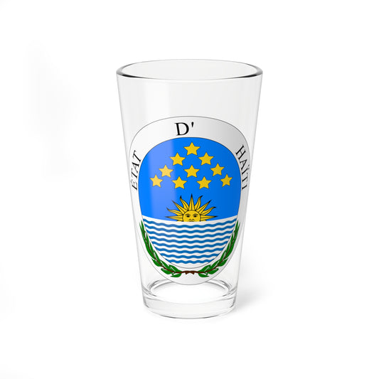 Seal of State of Haiti (Haiti) (Coat of Arms) Pint Glass 16oz