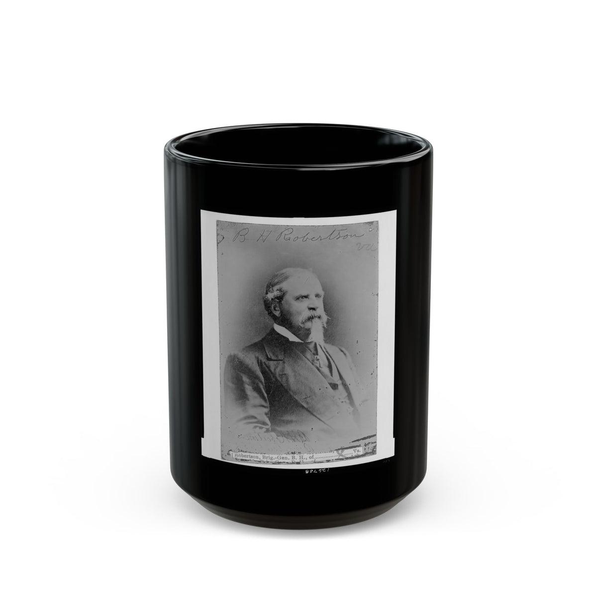 B.H. Robertson, Va. (U.S. Civil War) Black Coffee Mug