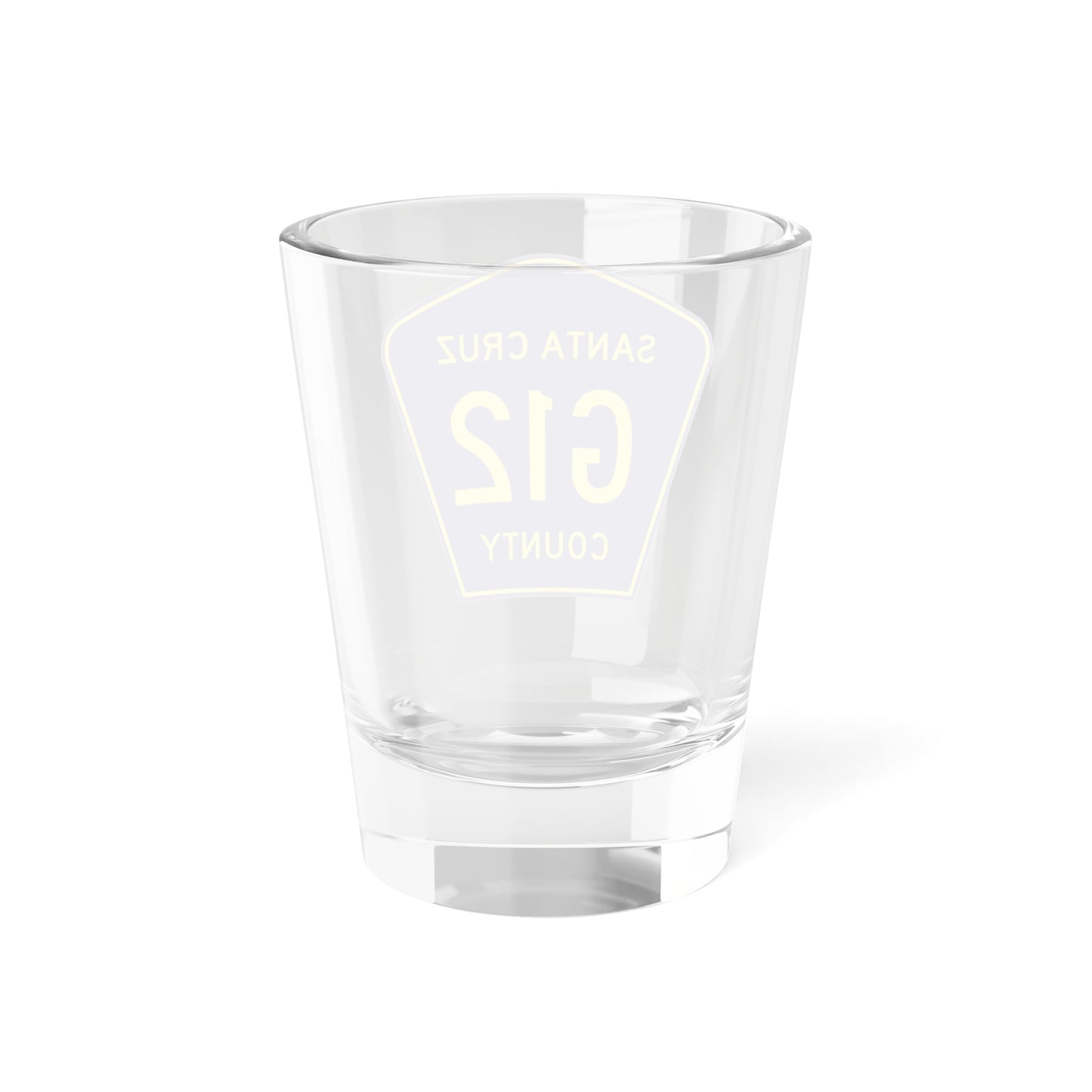 Santa Cruz County G12 (California) (Road Sign) Shot Glass 1.5oz