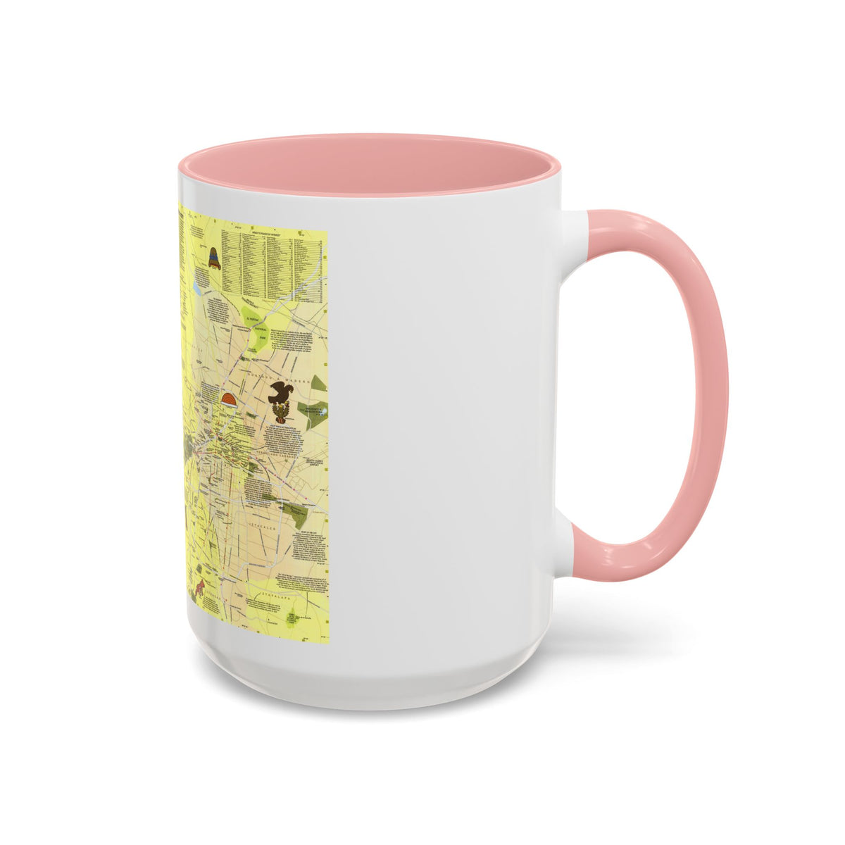 Central America - The Aztec World (1980) (Map) Accent Coffee Mug