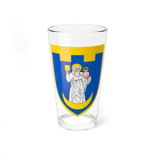 117th Territorial Brigade Badge (Ukraine) Pint Glass 16oz 16oz - Go Mug Yourself