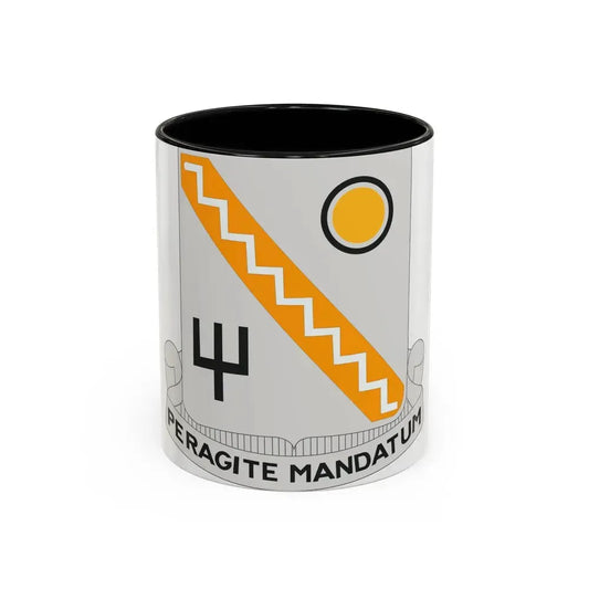 118 Signal Battalion (U.S. Army) Accent Coffee Mug 11oz Black - Go Mug Yourself