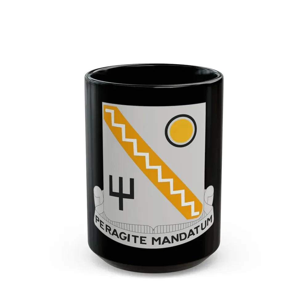 118 Signal Battalion (U.S. Army) Black Coffee Mug 15oz - Go Mug Yourself