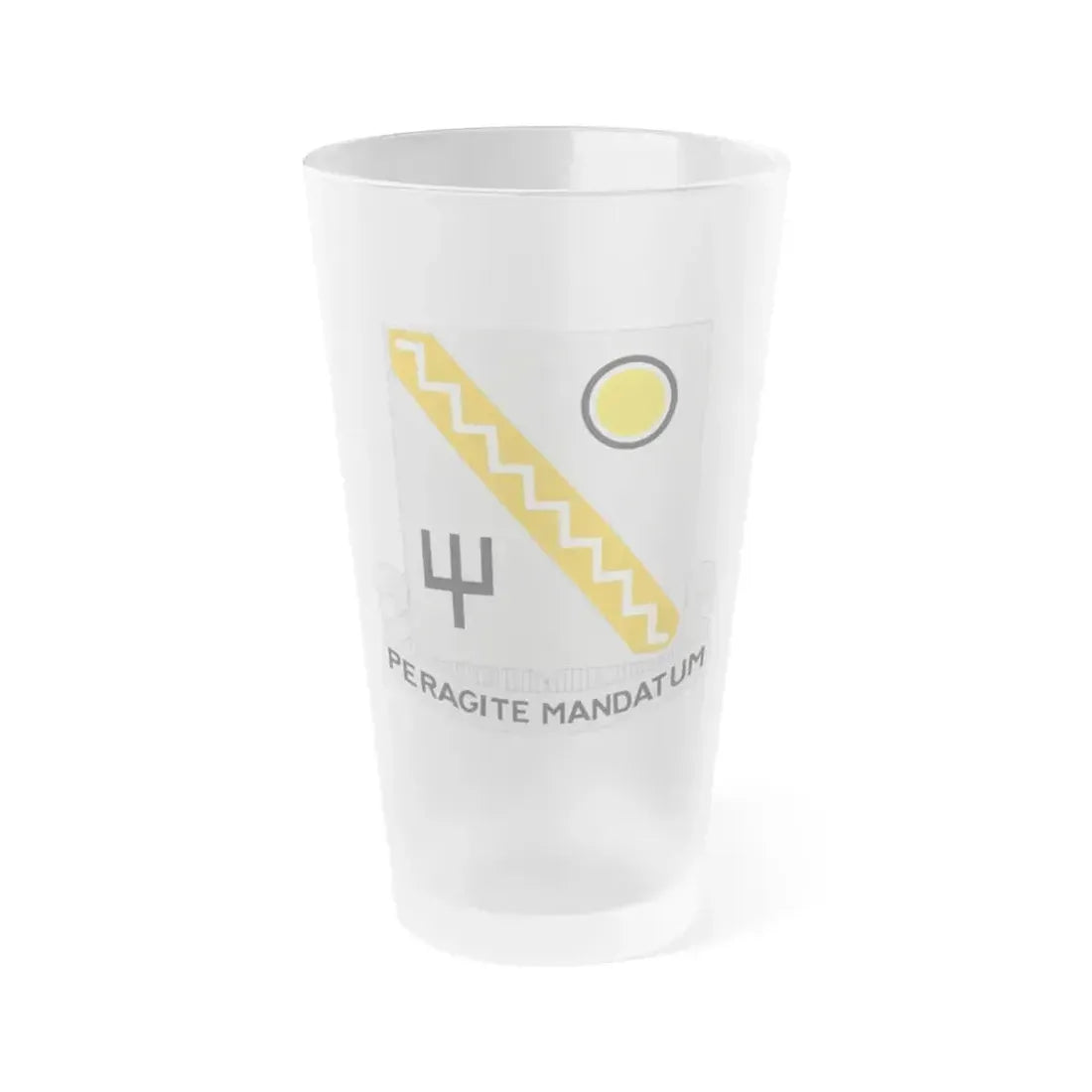 118 Signal Battalion (U.S. Army) Frosted Pint Glass 16oz Default Title - Go Mug Yourself