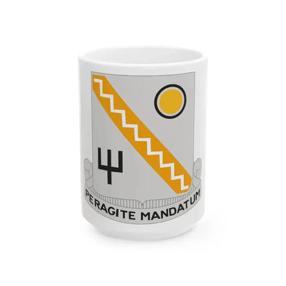 118 Signal Battalion (U.S. Army) White Coffee Mug 15oz - Go Mug Yourself