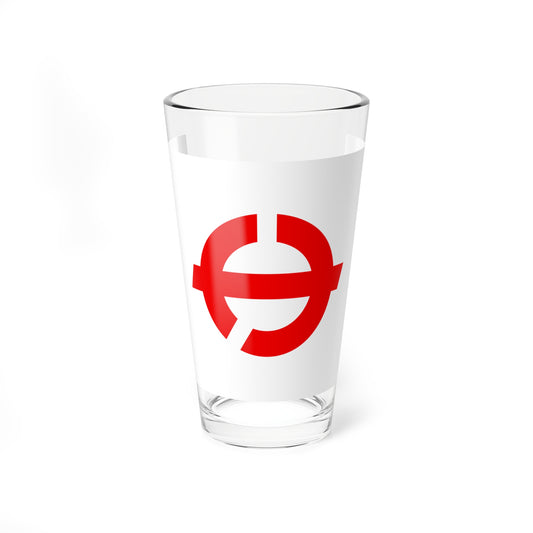 Flag of Sakaki Nagano (Japan) Pint Glass 16oz