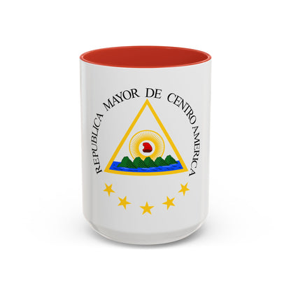 Coat of arms of the Greater Republic of Central America (1898) - Accent Coffee Mug
