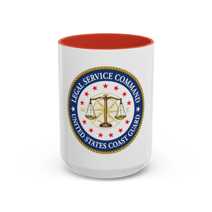 USCG Legal Service Command (U.S. Coast Guard) Accent Coffee Mug