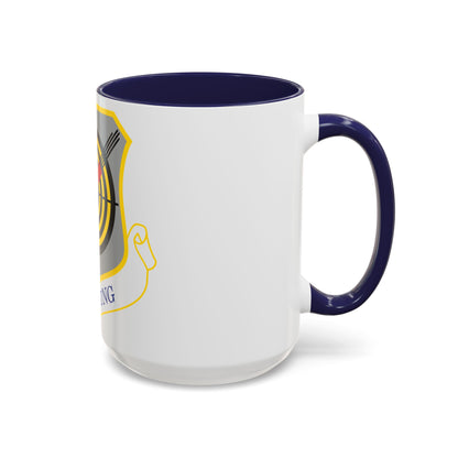 1058px USAF 57th Wing shield (U.S. Air Force) Accent Coffee Mug